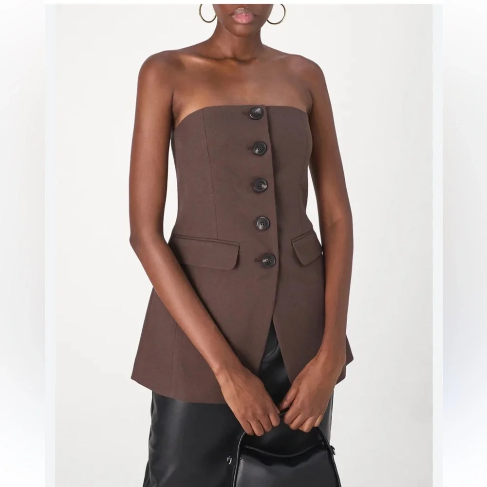 LEX TAILORED BUSTIER - Top size M new with tags - Picture 5 of 5